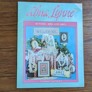 Alma Lynne Cross Stitch Bunnies, Bees & ABCs Pattern Book